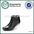 italienischer Mode Stiefel Gummistiefel mit high Heel mit Fell Futter SGX-505